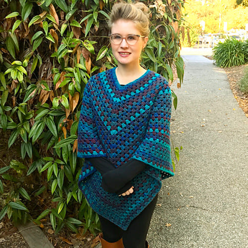 14+ Easy Crochet Poncho Pattern Free