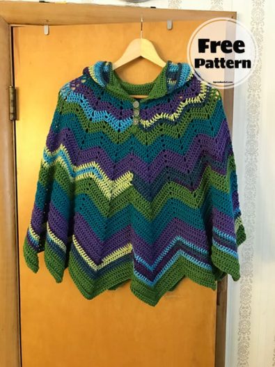 14+ Easy Crochet Poncho Pattern Free