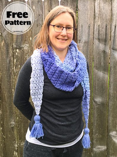 Easy 18 Free Crochet Scarf Patterns New 2024   Breeze Crochet Scarf Pattern 395x527 