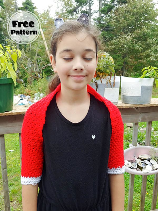 Christmas Bolero Top Crochet Free Pattern