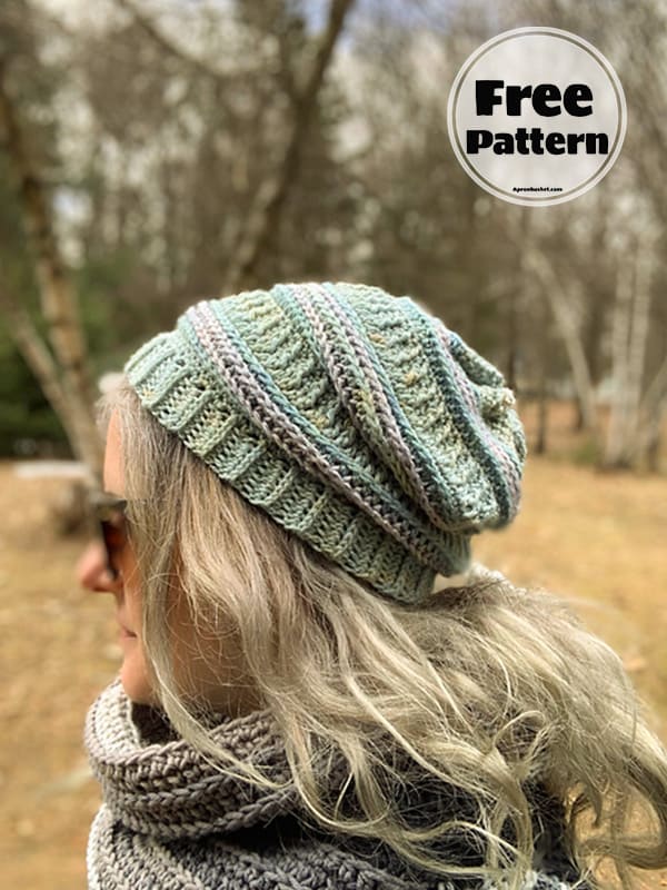 Hipster Slouchy Beanie Crochet Pattern Free