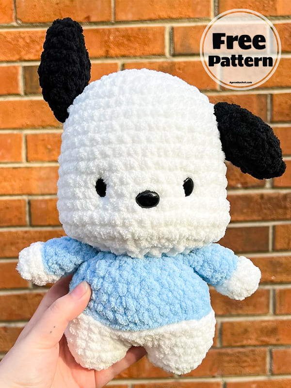 Pochacco Crochet Amigurumi Dog Free Pattern (2)