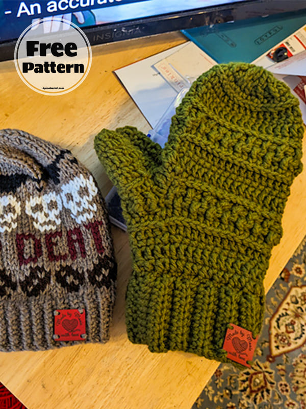 Wanderlust Simple Crochet Mitten Pattern Free