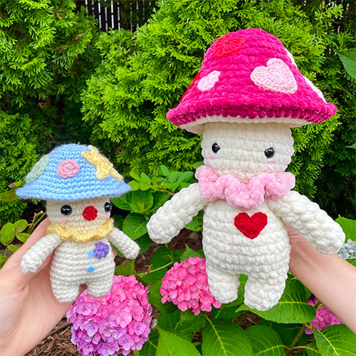 Crochet Mushroom Amigurumi Doll Free PDF Pattern