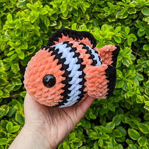 Free Easy Clown Crochet Fish Pattern