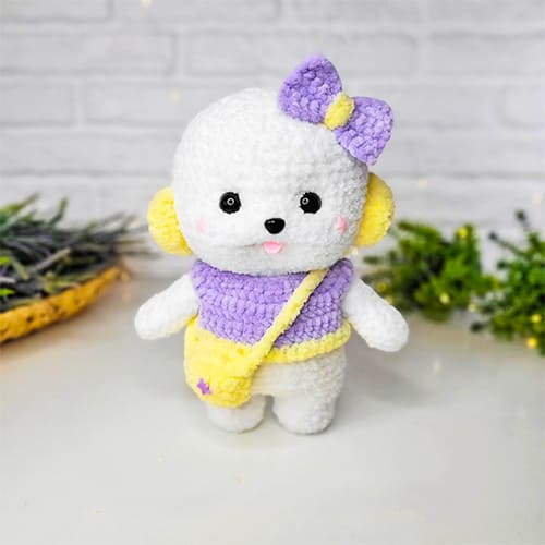 Sweetie Crochet Dog Step By Step Video Tutorial Free Pattern