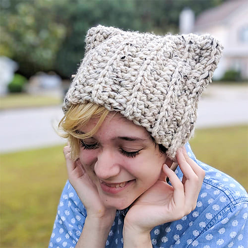 Free Crochet Cat Ear Hat Pattern