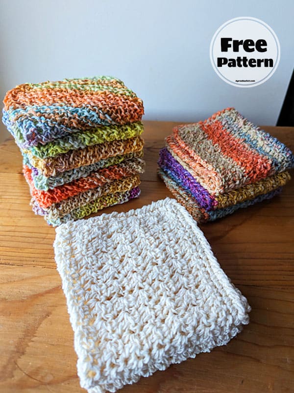Baby Crochet Cotton Washcloth Free Pattern