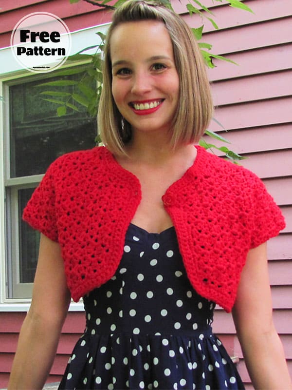 Cute Ladybug Free Crochet Pattern Bolero
