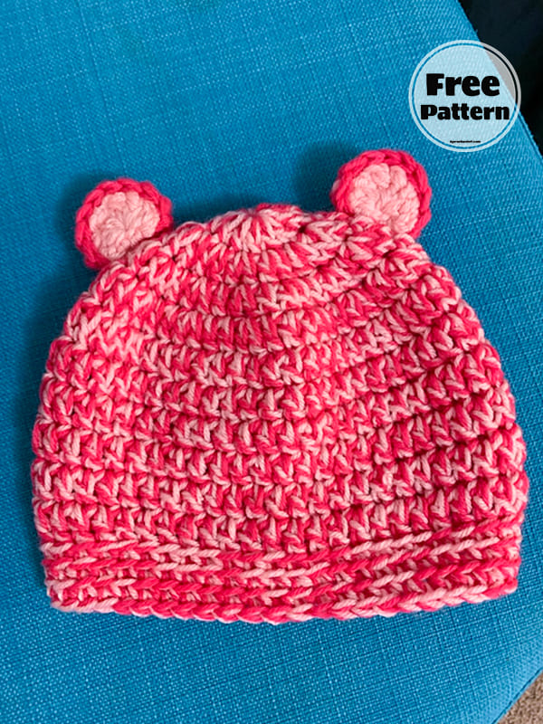 Red Crochet Bear Beanie Pattern Free