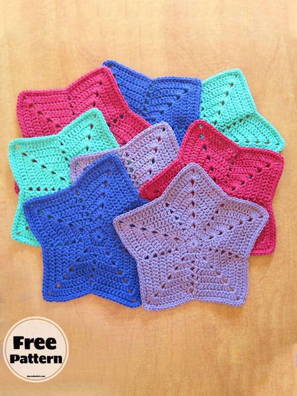 Starfish Free My Favorite Crochet Washcloth Pattern