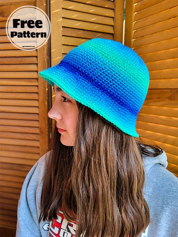 Summer Day Crochet Bucket Hat Free Pattern (2)