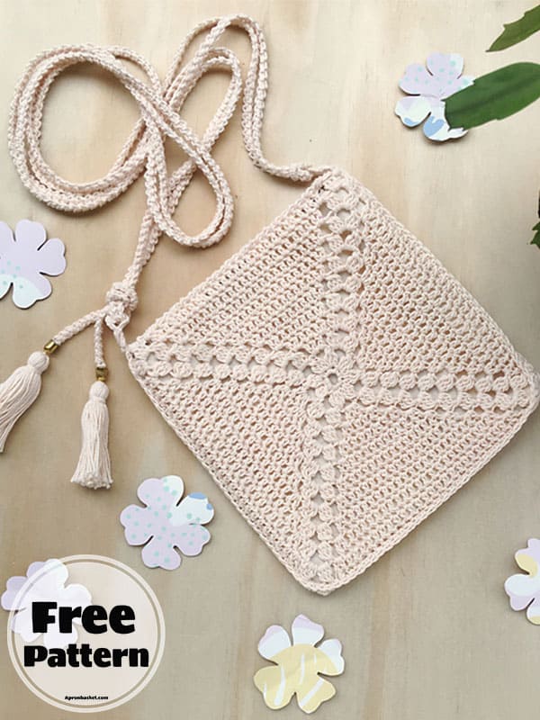 Summer Small Crochet Shoulder Bag Free Pattern (2)