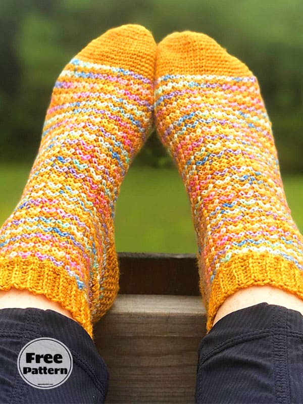 Vintage Free Crochet Sock Pattern