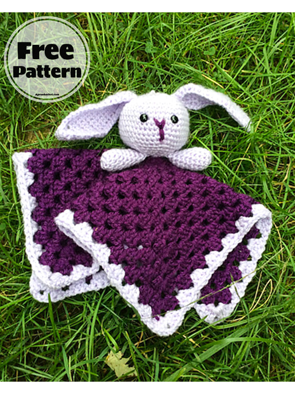 baby comforter bunny lovey crochet pattern
