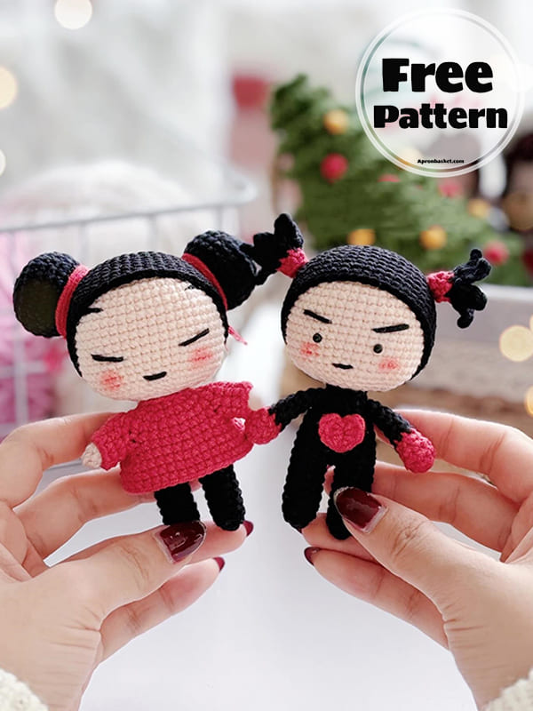 Amigurumi Pucca And Garu Crochet Doll Free Pattern (2)