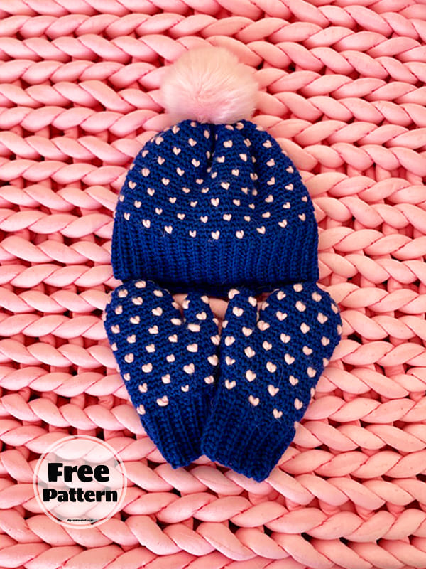 Best Lovely Free Crochet Pattern For Mittens 