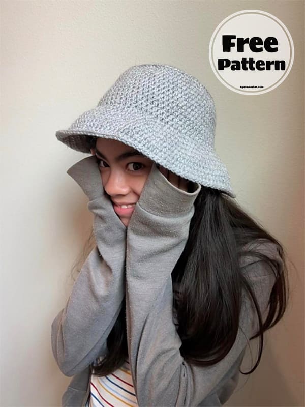 Cotton Summer Crochet Bucket Hat Free Pattern (2)
