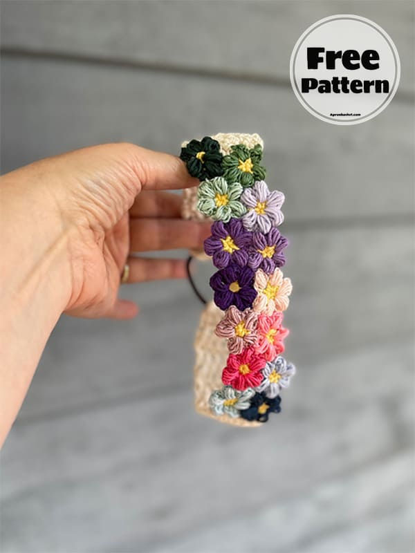 Crochet Flower Headband Free PDF Pattern (2)