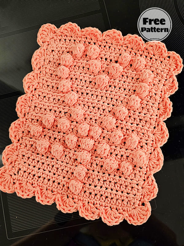 Flower Easy Washcloth Crochet Pattern Free