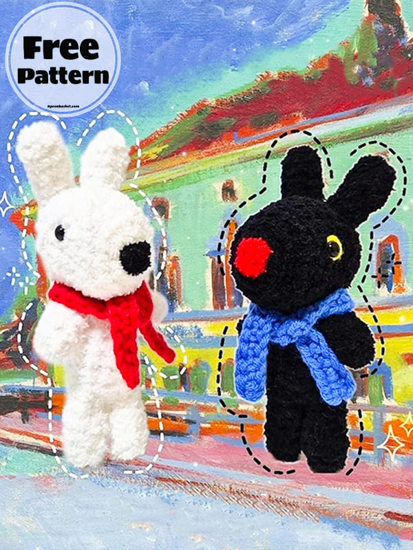 Gaspard And Lisa Keychain Free Crochet Pattern (2)