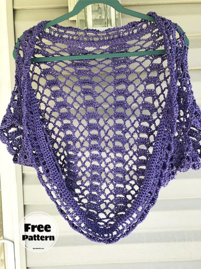 Lacy Summer Crochet Shrug Free Pattern