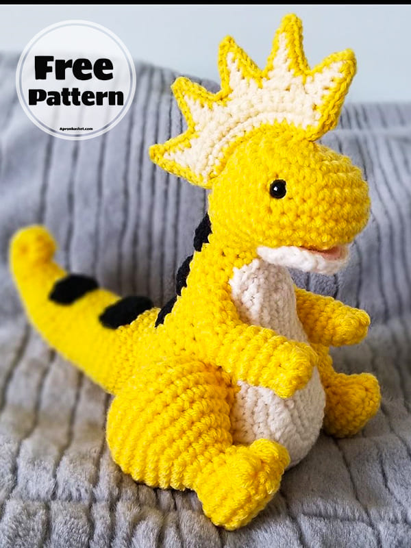Relaxaurus Lux Crochet Dinosaur Free Amigurumi Pattern (2)