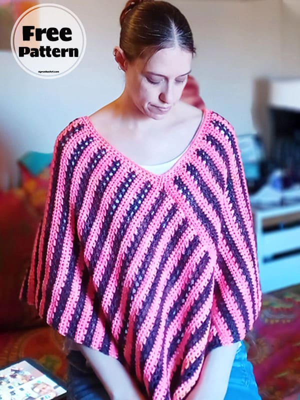 Summer Poncho Crochet Free Pattern