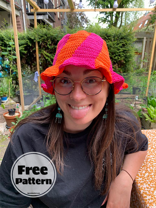 Summer Swirl Crochet Bucket Hat Free Pattern (2)