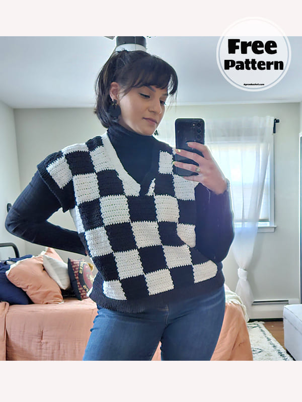 Wednesday Crochet Vest Free Pattern