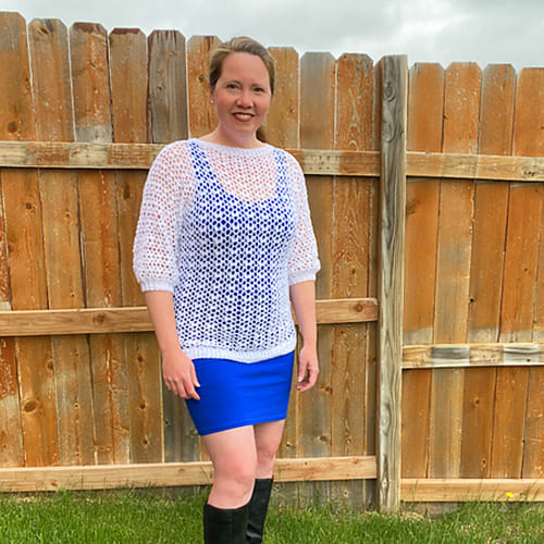 White Summer Crochet Sweater Pattern Free