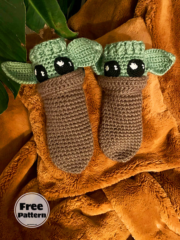 Yoda Easy Sock Pattern Crochet Free PDF