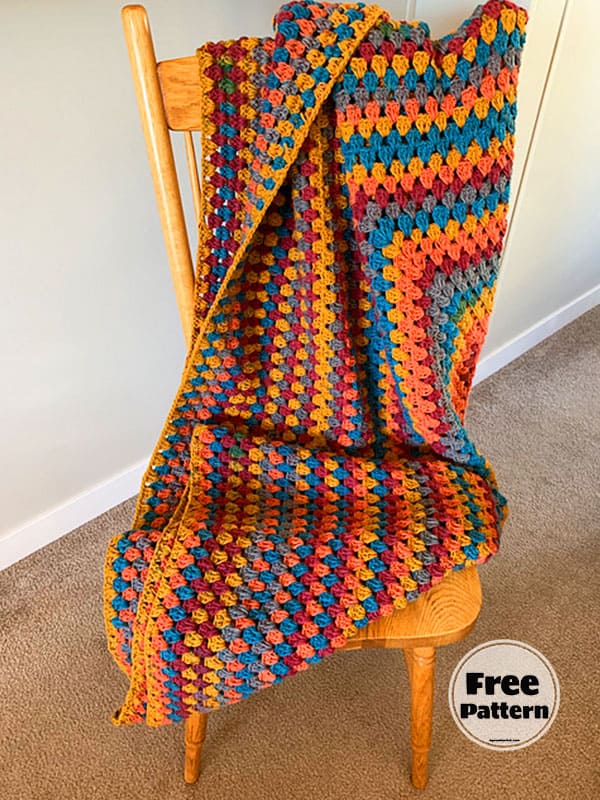 Afghan Crochet Granny Blanket Pattern Free