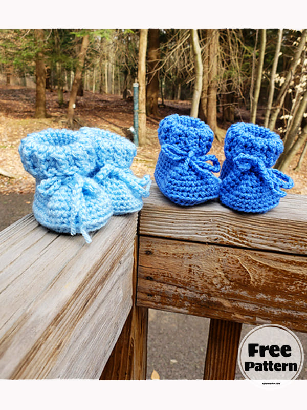 Baby Booties Easy Crochet Free Pattern