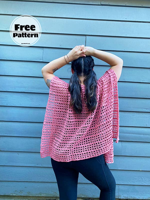 Beach Summer Poncho Crochet Pattern Free