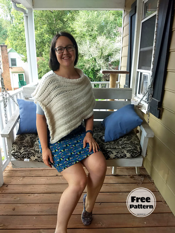 Coffee Time Free Poncho Pattern Crochet Easy