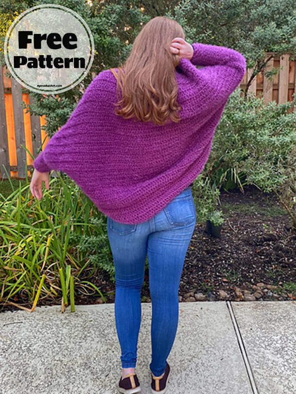 Enjoyable Crochet Cocoon Cardigan Free Pattern (2)