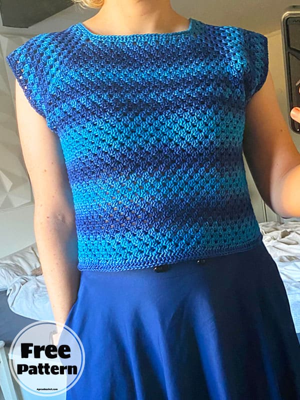 Granny Crochet Stitch For Summer Top Pattern Free