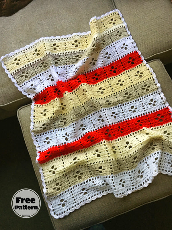 Lace Blanket Crochet Pattern Free