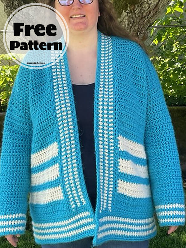 Retro Crochet Cropped Cardigan Free Pattern (2)