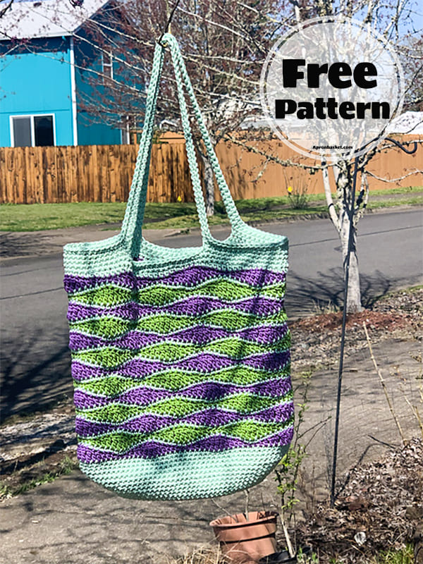 Wavy Crochet Beach Bag Free Pattern (2)