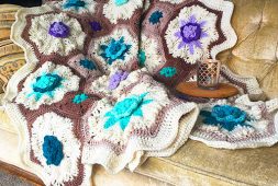 afghan-free-crochet-hexagon-blanket-pattern