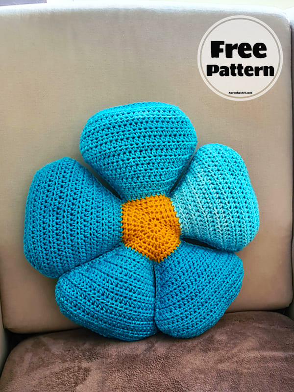 Cute Crochet Daisy Pillow Pattern Free