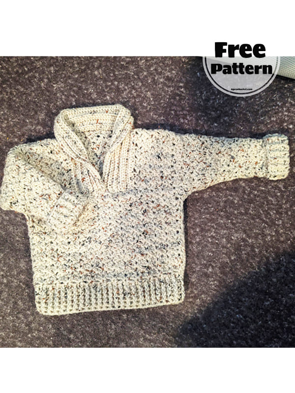 Easy Crochet Baby Boy Sweater Pattern Free