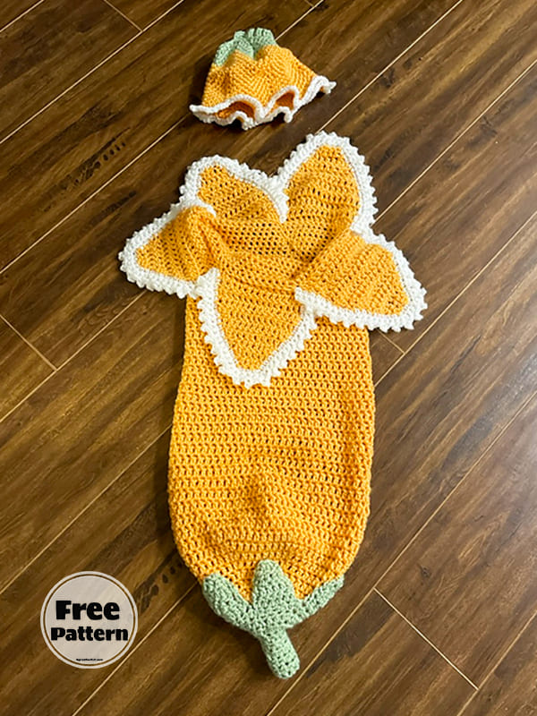 Flower Newborn Cocoon Crochet Pattern Free