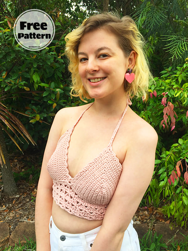 Halter Crochet Bralette Pattern Free