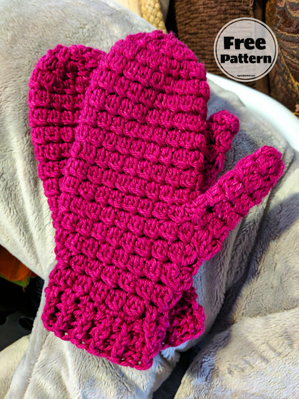 Sweet Mittens Crochet Stitches Cluster PDF Free Pattern