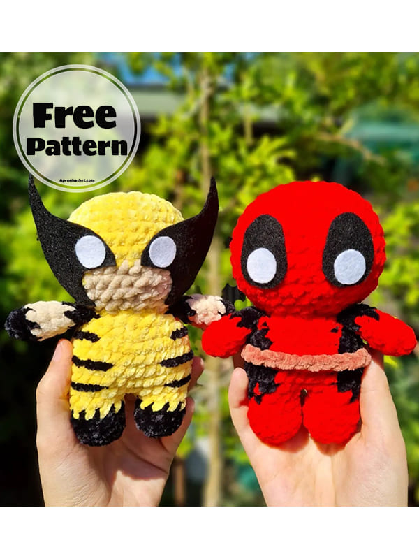 Crochet Wolverine Free Amigurumi Crochet Doll Pattern (2)