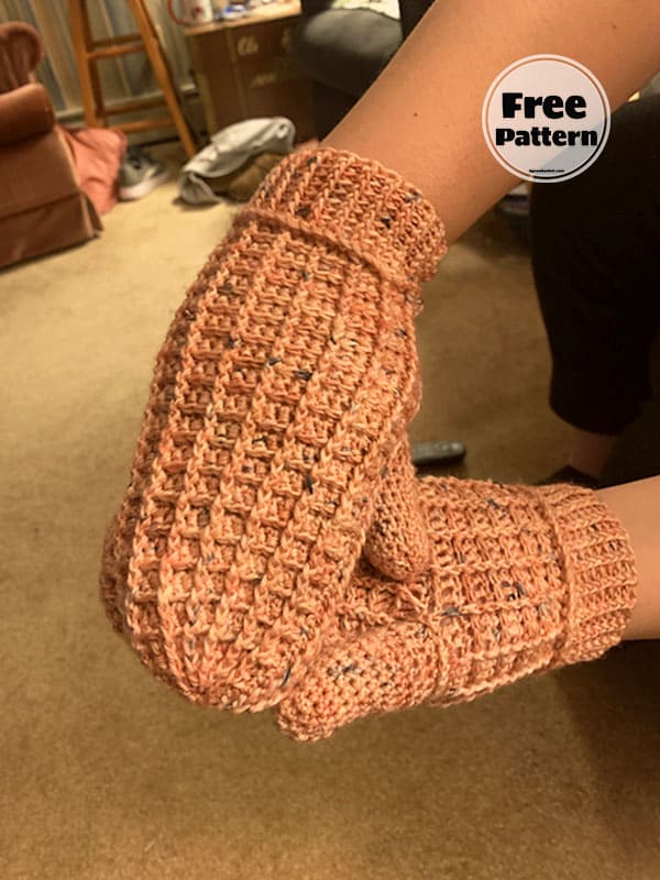 Easy Beginner Crochet Mittens Pattern Free 