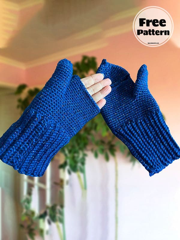 Practical Free Crochet Mittens Easy Pattern